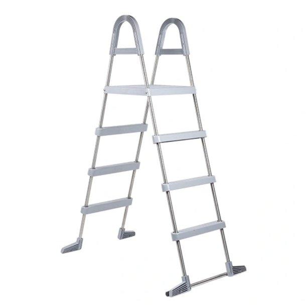 Poolstige De Luxe rustfrit st&aring;l 1,23m Azuro